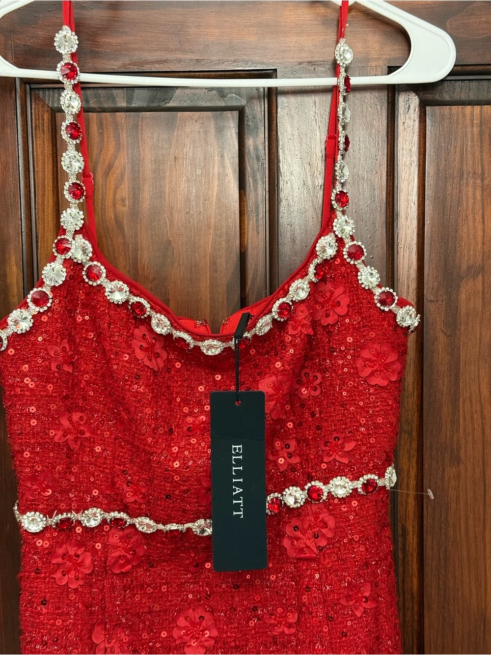 elliatt Adeline Embellished Sequin Tweed Cocktail Minidress Size:S $278 - Picture 6 of 12